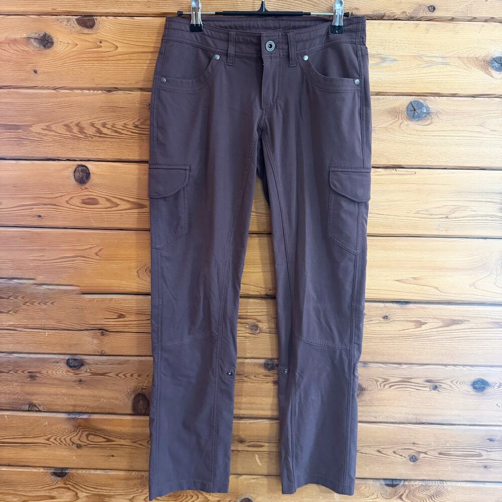 KUHL Freeflex Roll-Up Brown Pants Womens size 0 Short